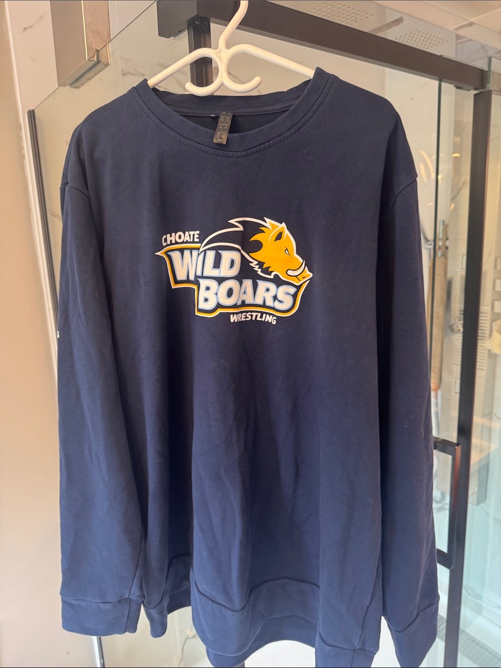 Adidas Choate Wild Boars Navy Crewneck Sweatshirt